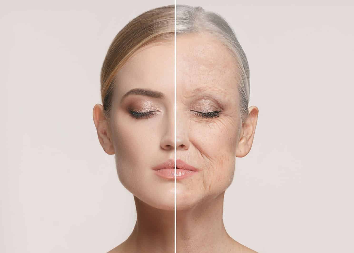 side by side old and new skin health image